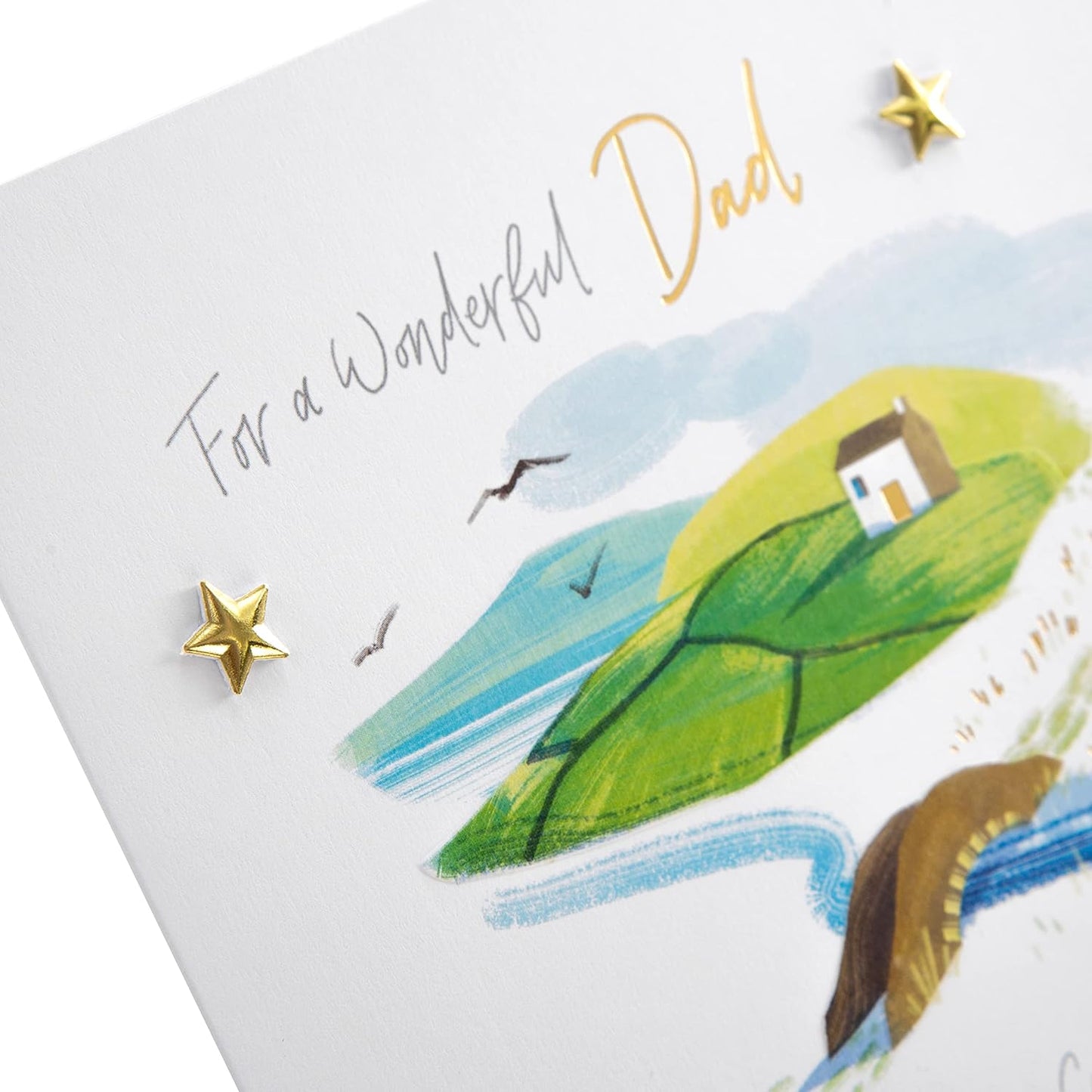 Traditional Scenic Design Dad Father's Day Card