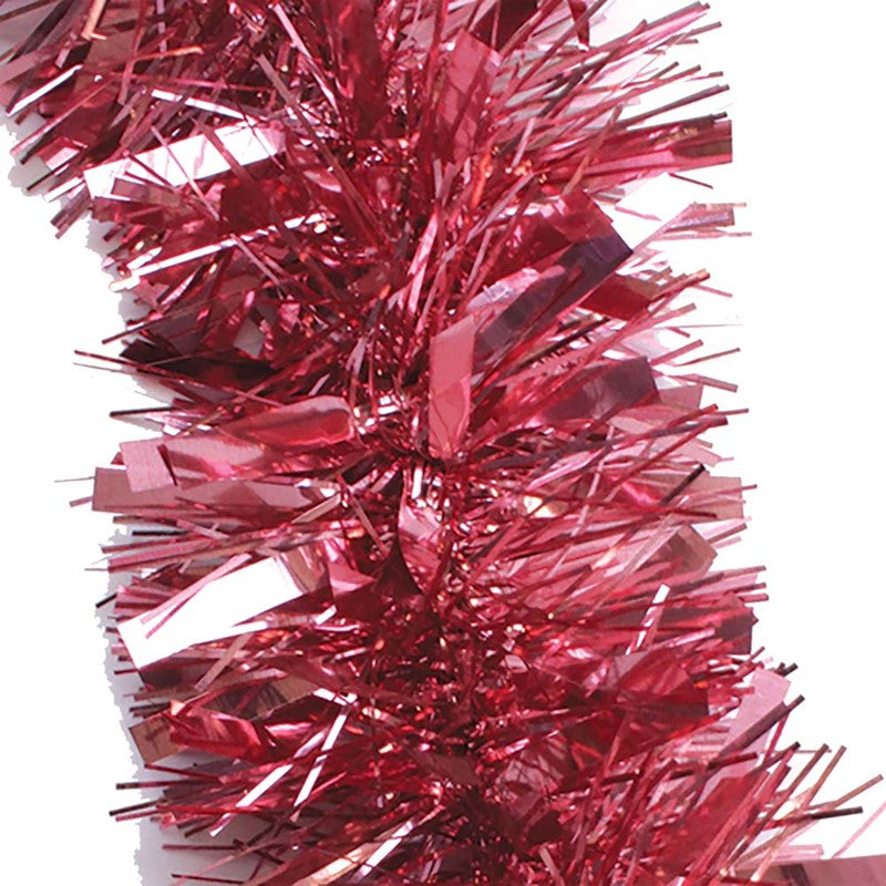2m Christmas Chunky Tinsel - Blush Pink