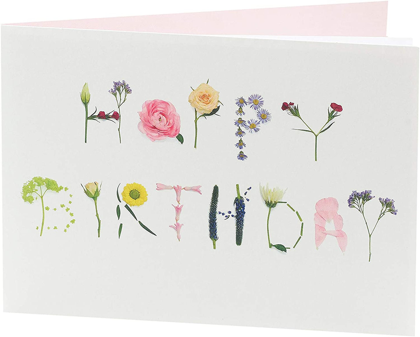 Different Parts of Plants Flower Design Beautiful Birthday Card