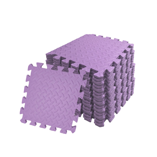 Pack of 80 30x30cm Purple Coloured 1cm Thick EVA Foam Mats