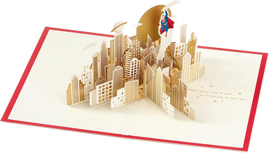 DC Comics Superman 3D & Pop Up Any Occasion Card Birthday Father's Day
