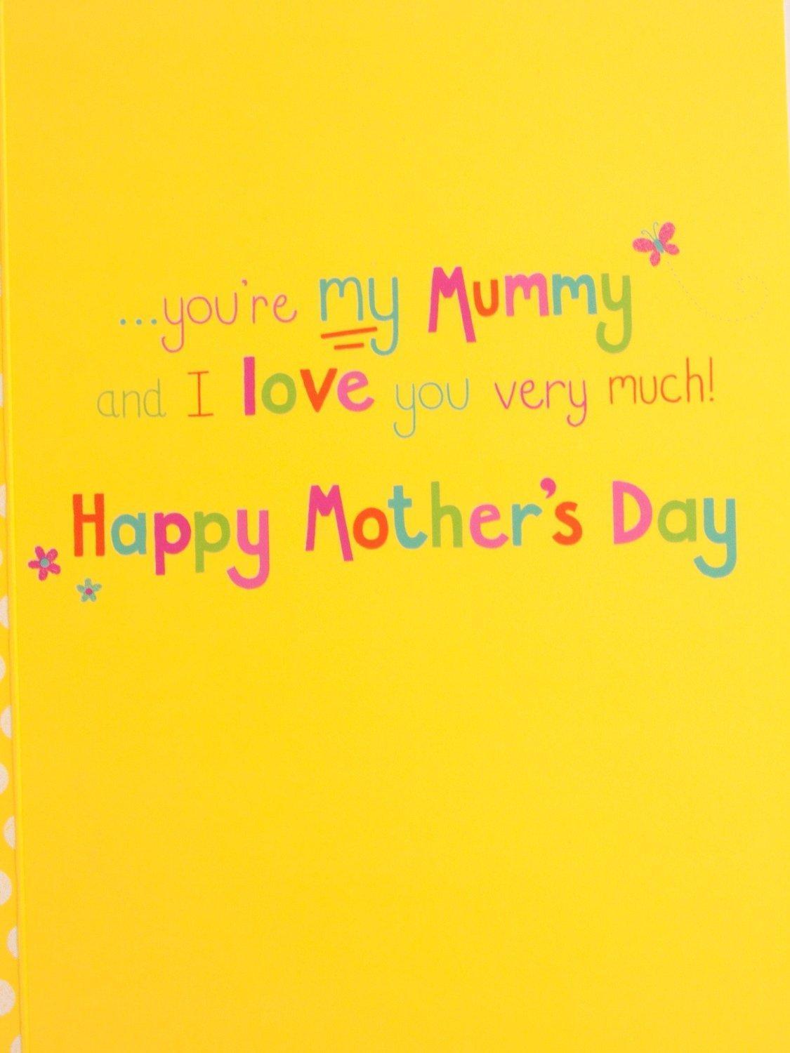 Best Mummy I Love You, Mother's Day Greetings Card