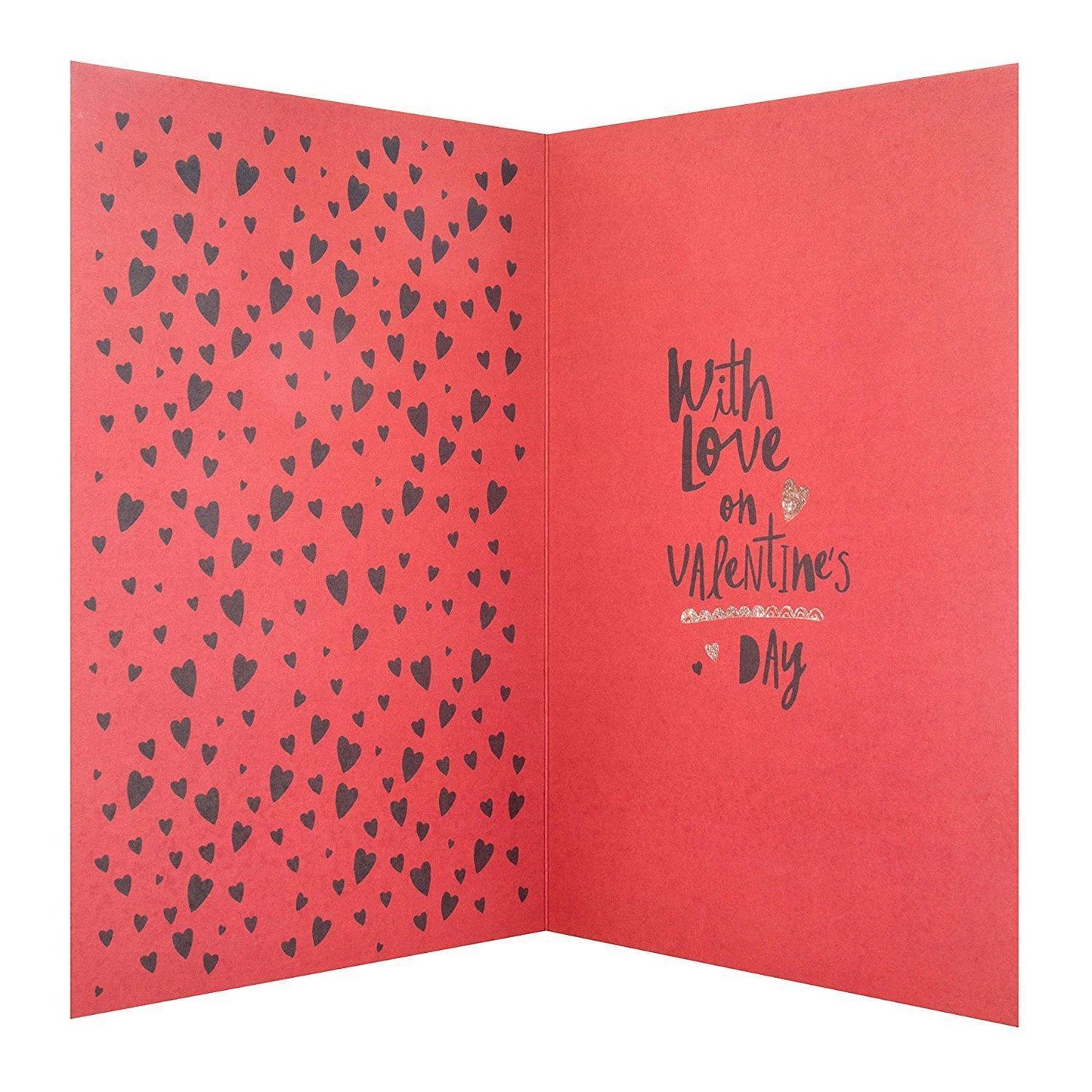 With Love "Be Mine" Contemporary Valentine's Day Card