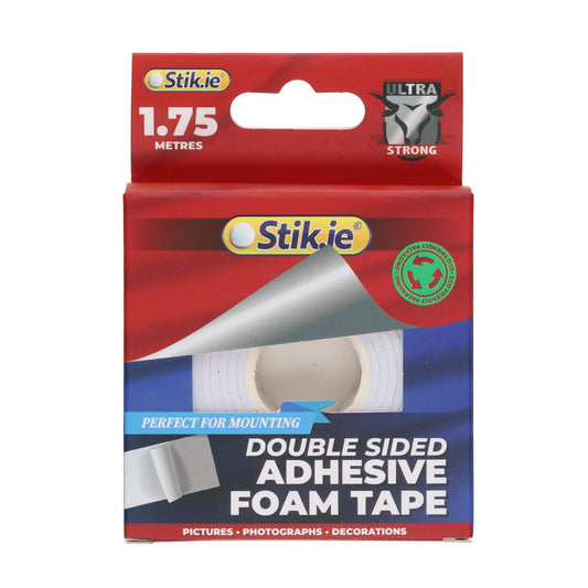 25mm X 1.75m Double Sided Mounting Tape by Stik-ie