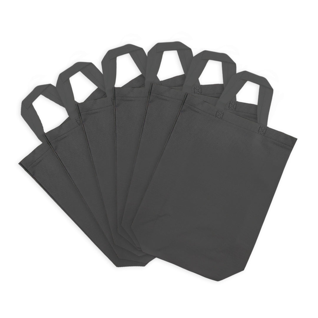 Pack of 50 Grey Coloured 25x35x10cm Non-Woven Bags with Handle