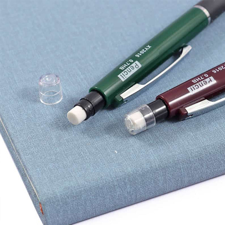 Pack of 8 0.7mm Pen Style Mechanical Pencils With Eraser