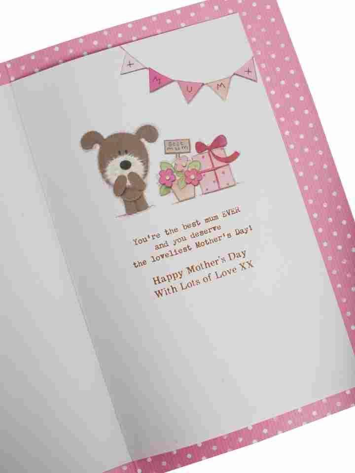 Mum Today Your Relax Day Little Bear Luxury Mother's Day Greeting Card