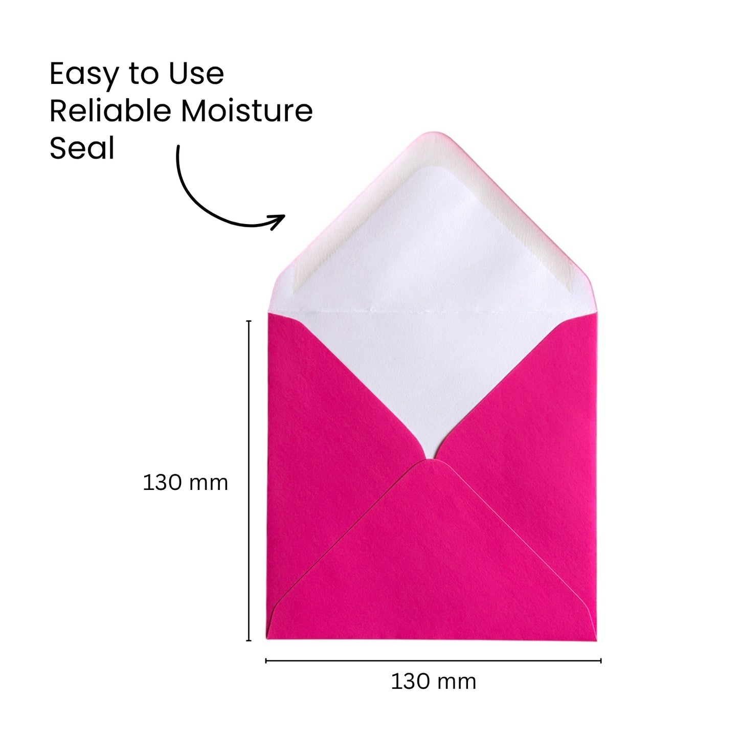 Pack of 1000 Vivid Violet 130x130mm Gummed Envelopes