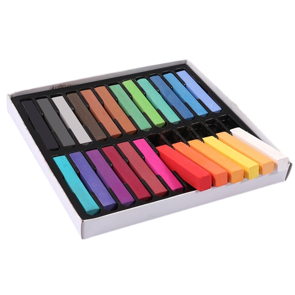 3x Pack of 24 Soft Pastel Chalk Assorted Colours