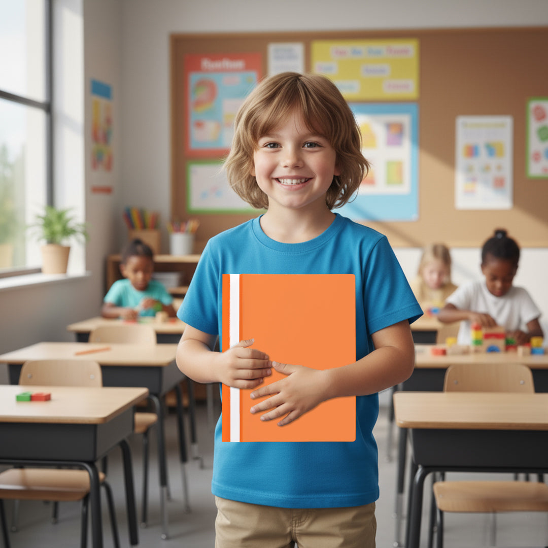 Pack of 60 Orange A4 Project Folders by Janrax