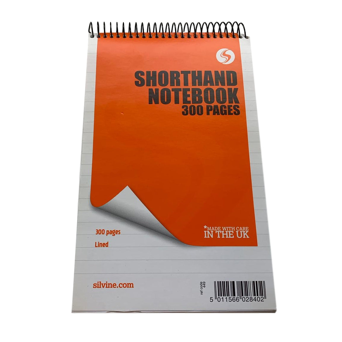 Silvine 300 Page Ruled Spiral Bound Shorthand Notebook