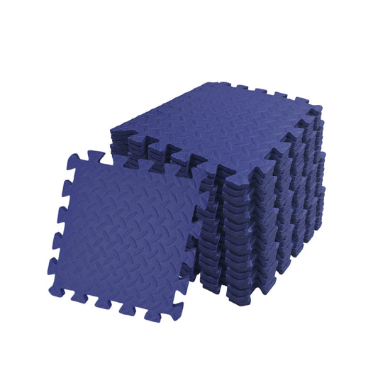 Pack of 40 30x30cm Navy Blue Coloured 1cm Thick EVA Foam Mats