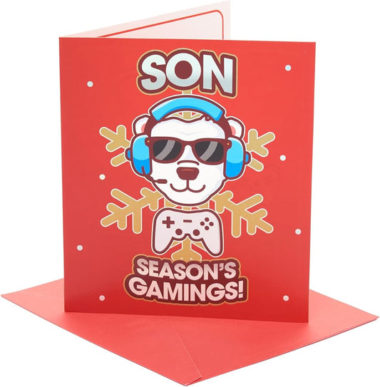 Seasons Gamings Design Son Christmas Card