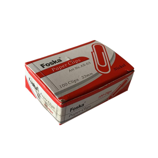 Bulk Pack of 1000 Round End Paper Clips 33mm