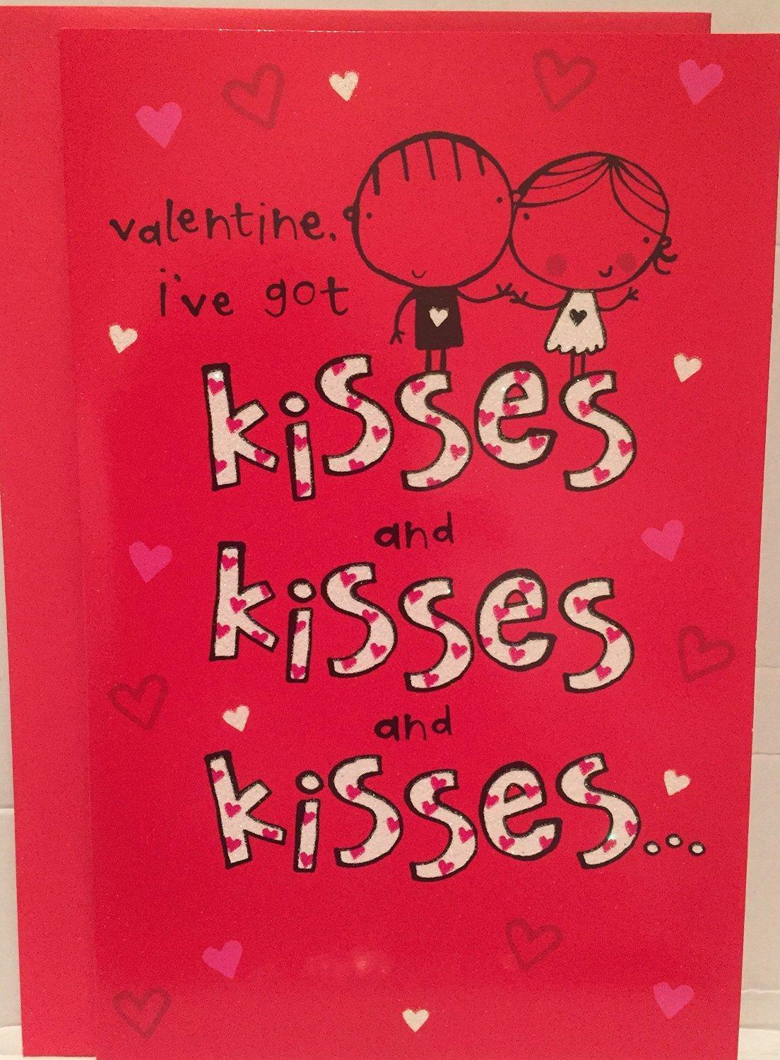 I've Got Kisses And Kisses And Kisses Red Valentine's Day Card