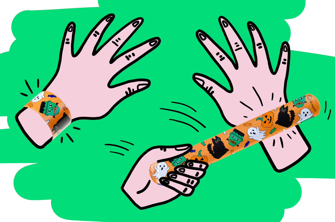 Pack of 12 Halloween Snap Bracelets
