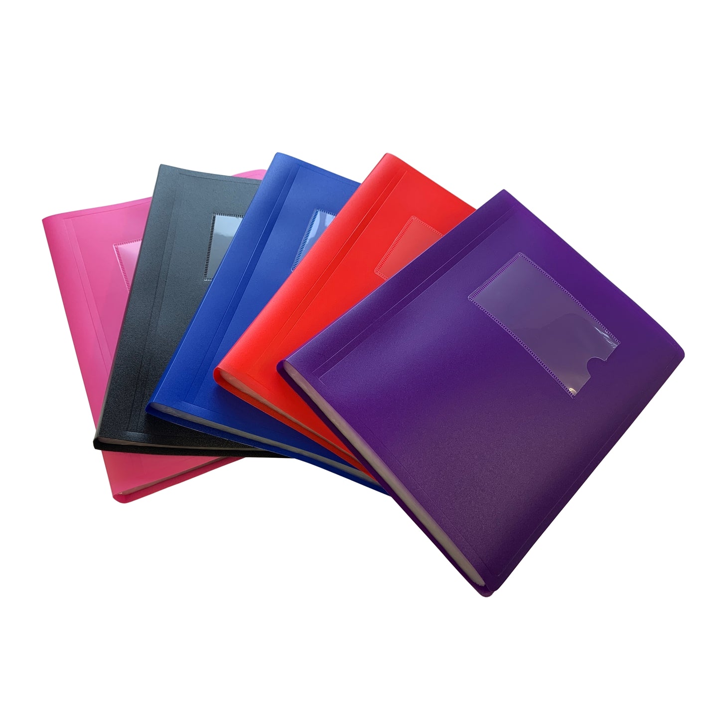 A5 Pink Flexible Cover 100 Pocket Display Book