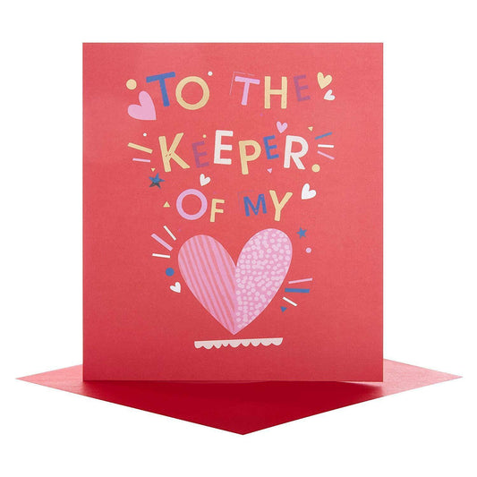 Hallmark Valentine's Day Card 'Keeper Of My Heart'