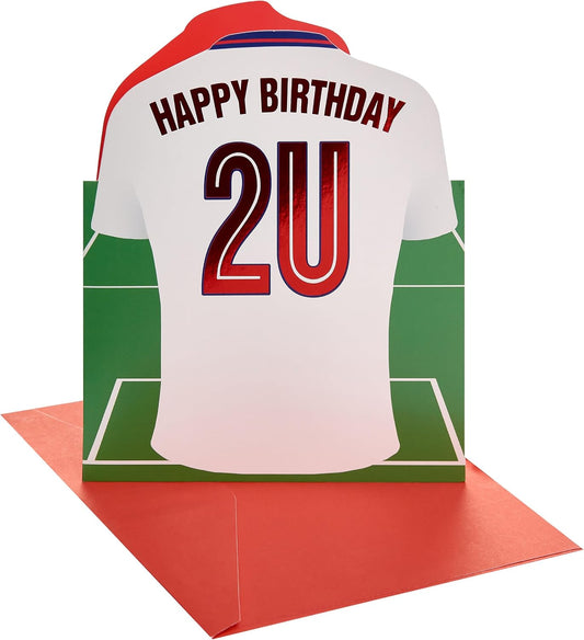Football Shirt Design Kids Birthday Card