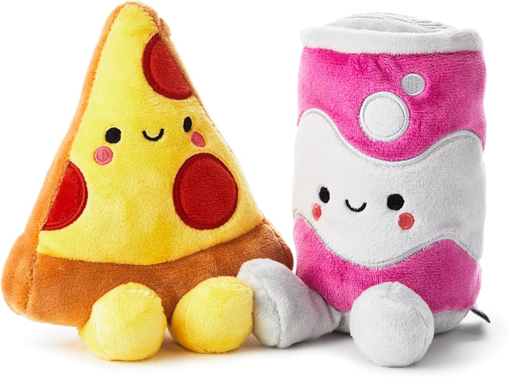 Better Together Pizza and Pop Soft Toy Set of 2 Gift Mothers Day, Birthday, Valentines Day, Anniversary	