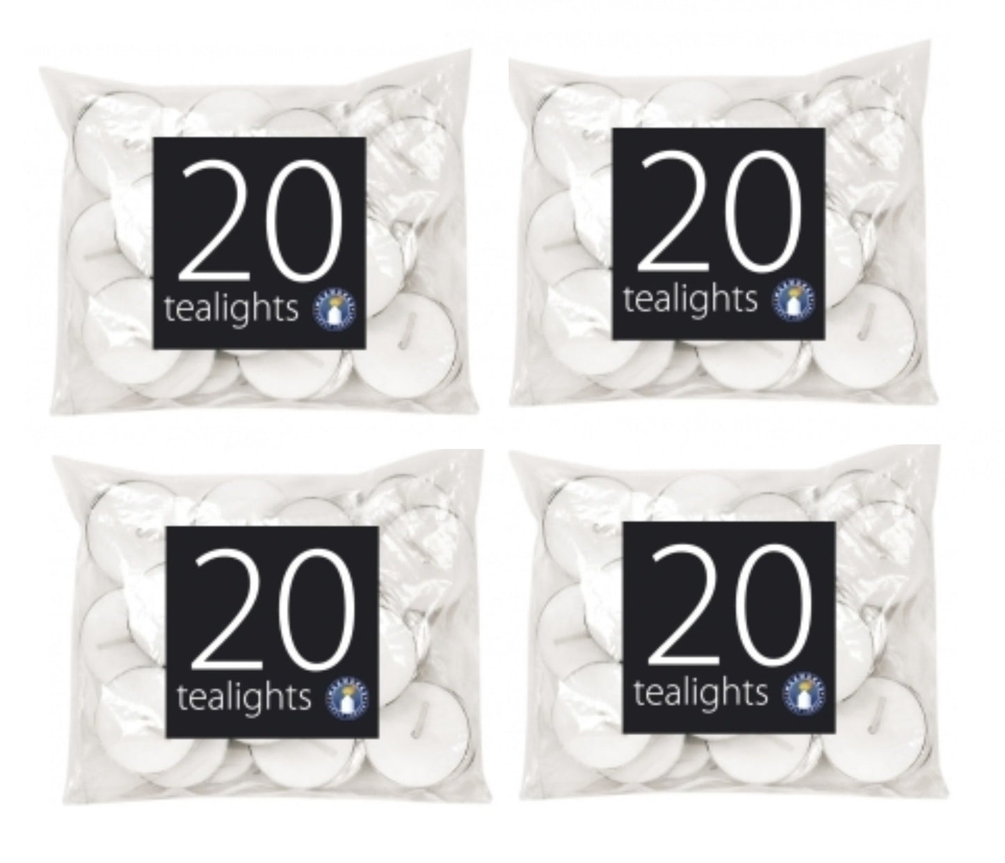 Pack of 80 Tealight Candles