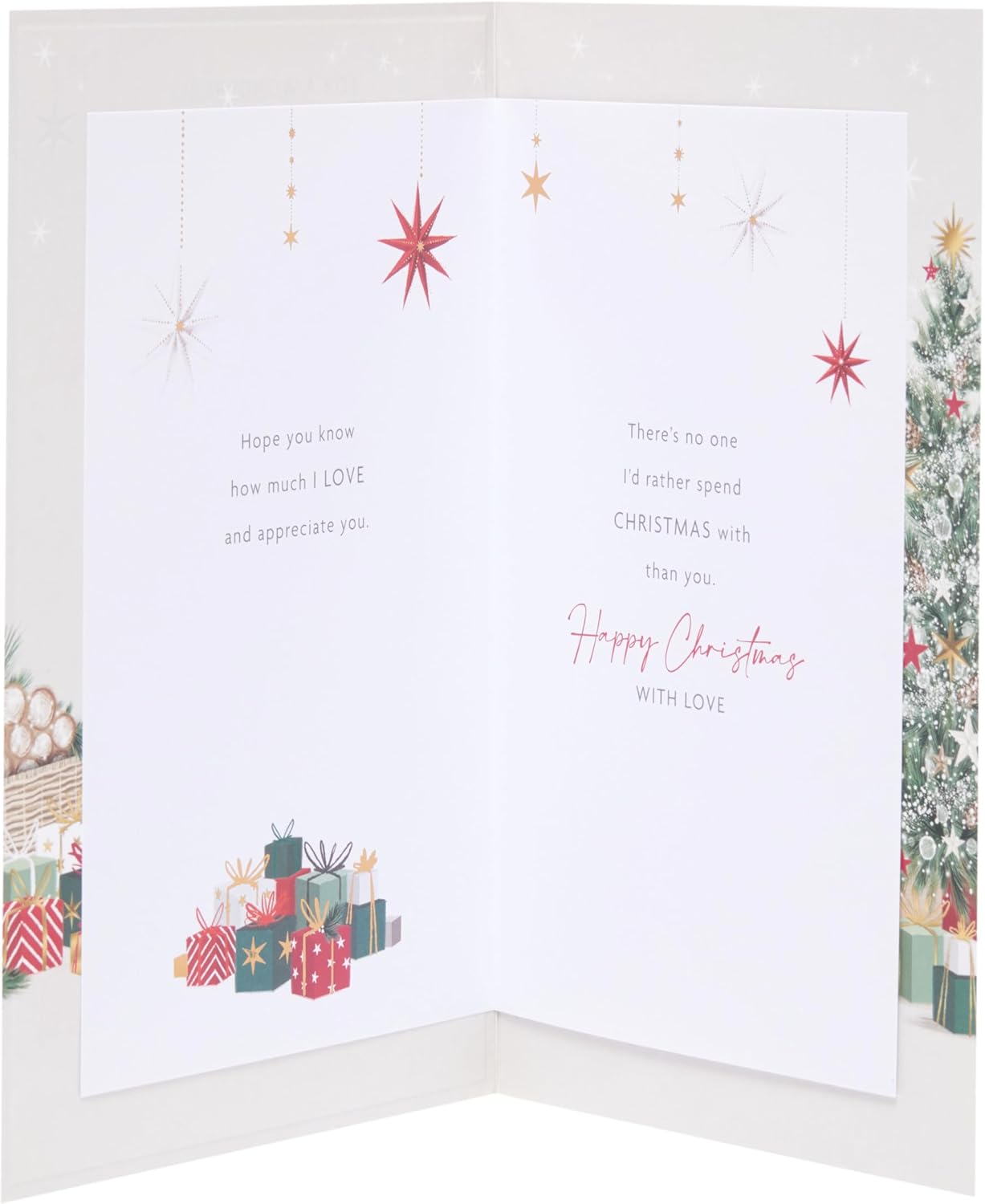 Cosy Fireplace Design Husband Christmas Card