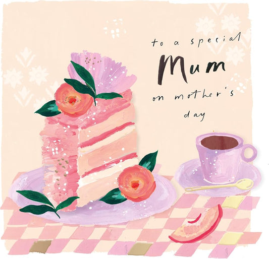 Cake and Tea Design Special Mum Mother's Day Card