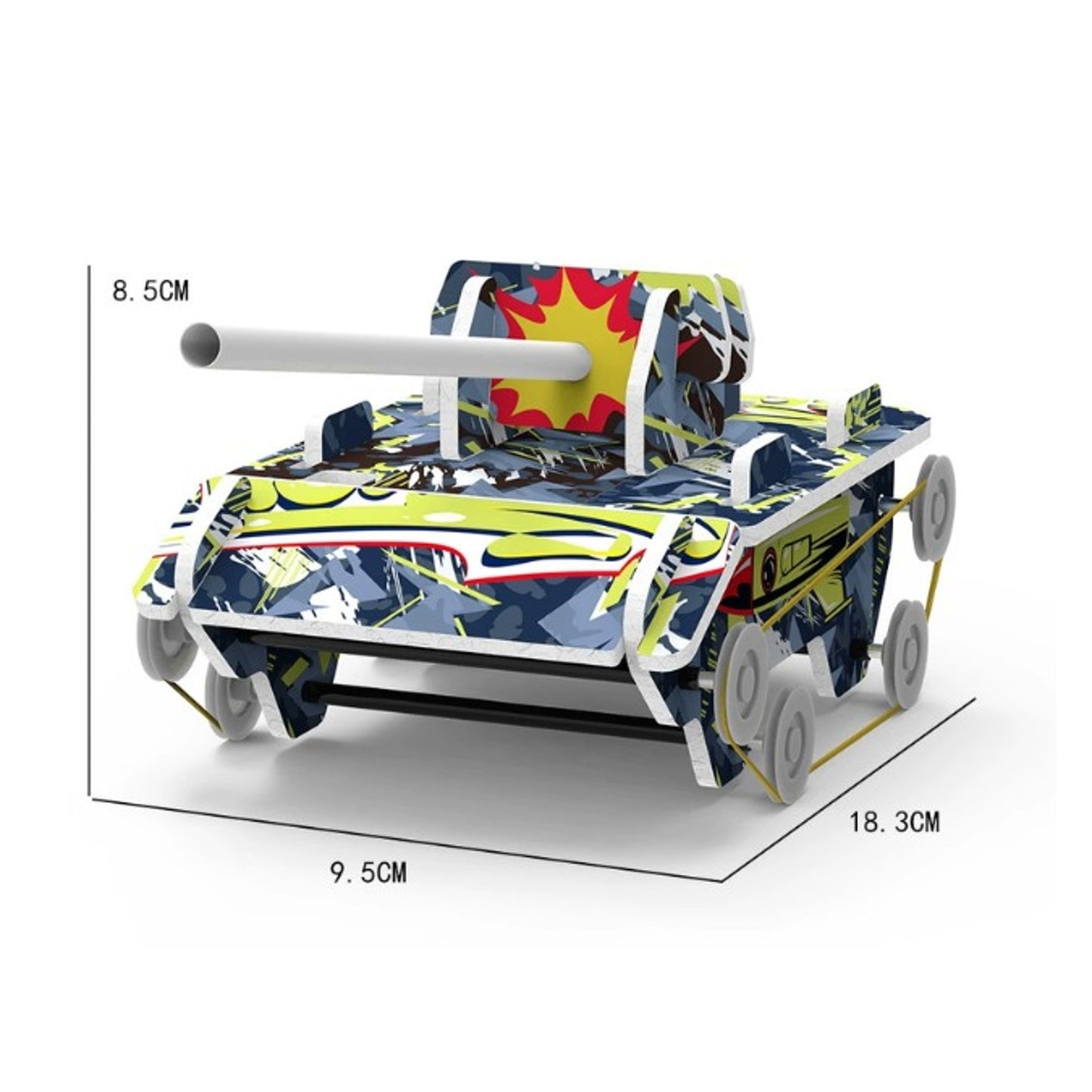 Tank DIY Mechanical Motion Builder Stem Toy with Instruction Book