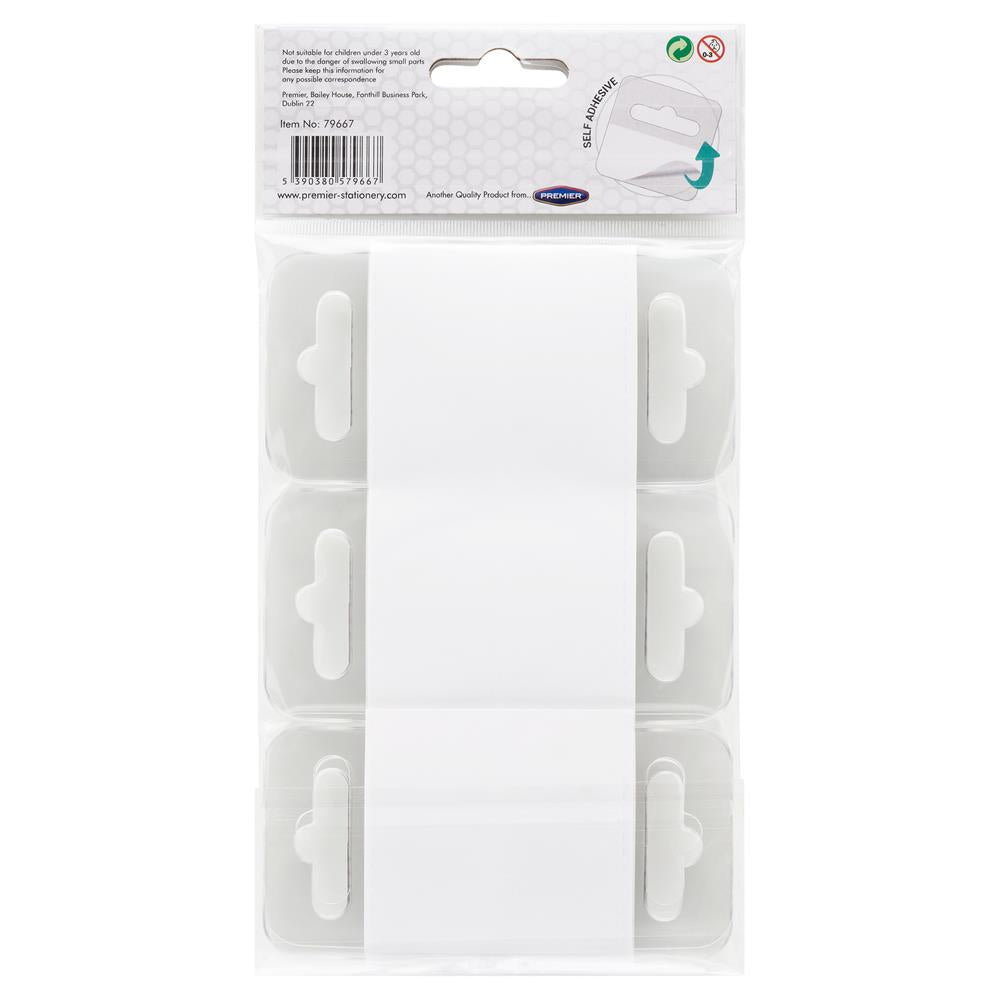 Pack of 50 51x50mm Adhesive Euro Hole Hang Tags by Concept