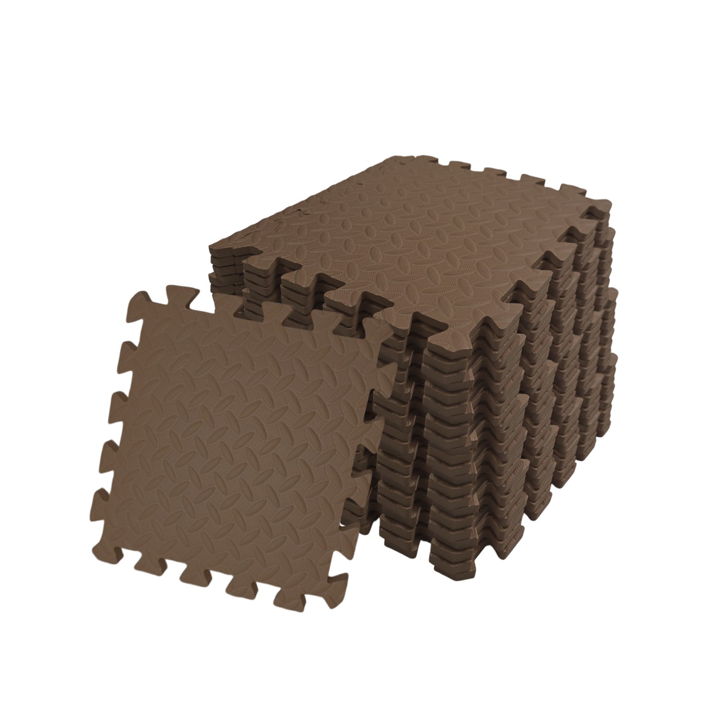 Pack of 20 30x30cm Brown Coloured 1cm Thick EVA Foam Mats
