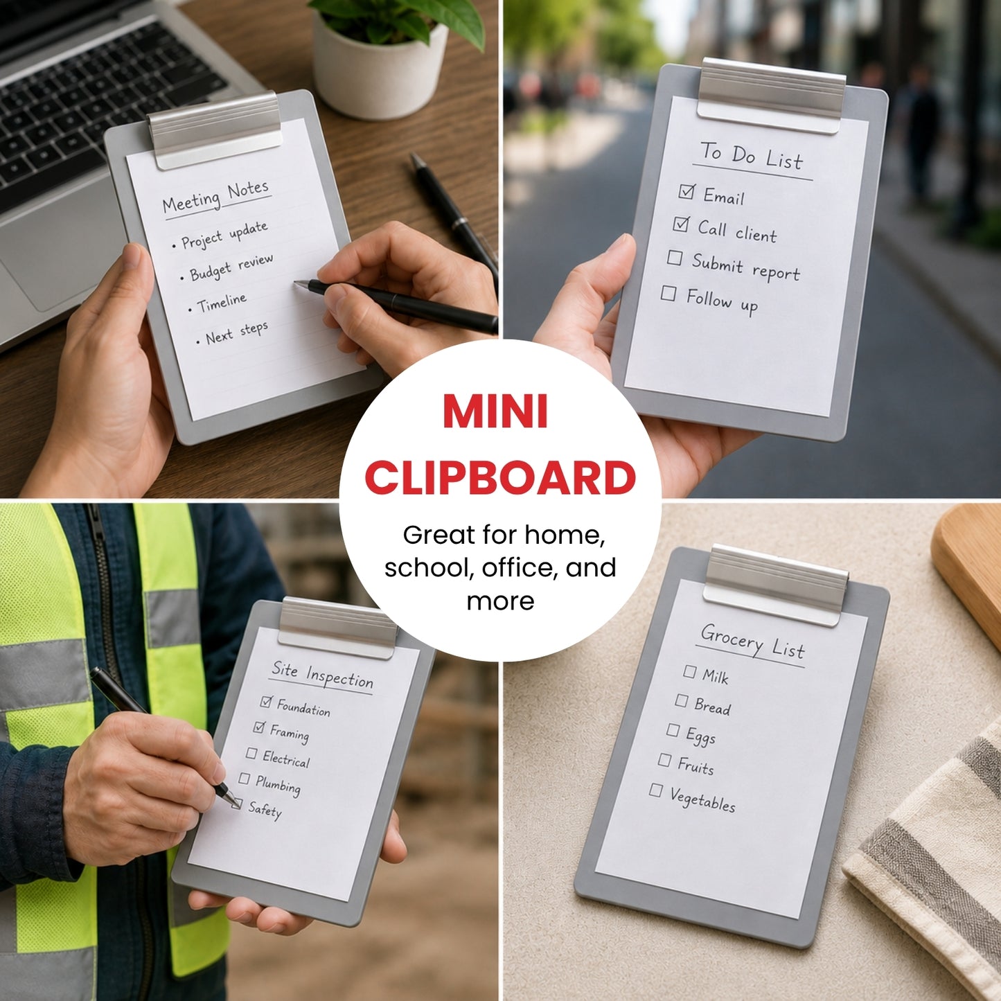 B6 Mini Grey Clipboard