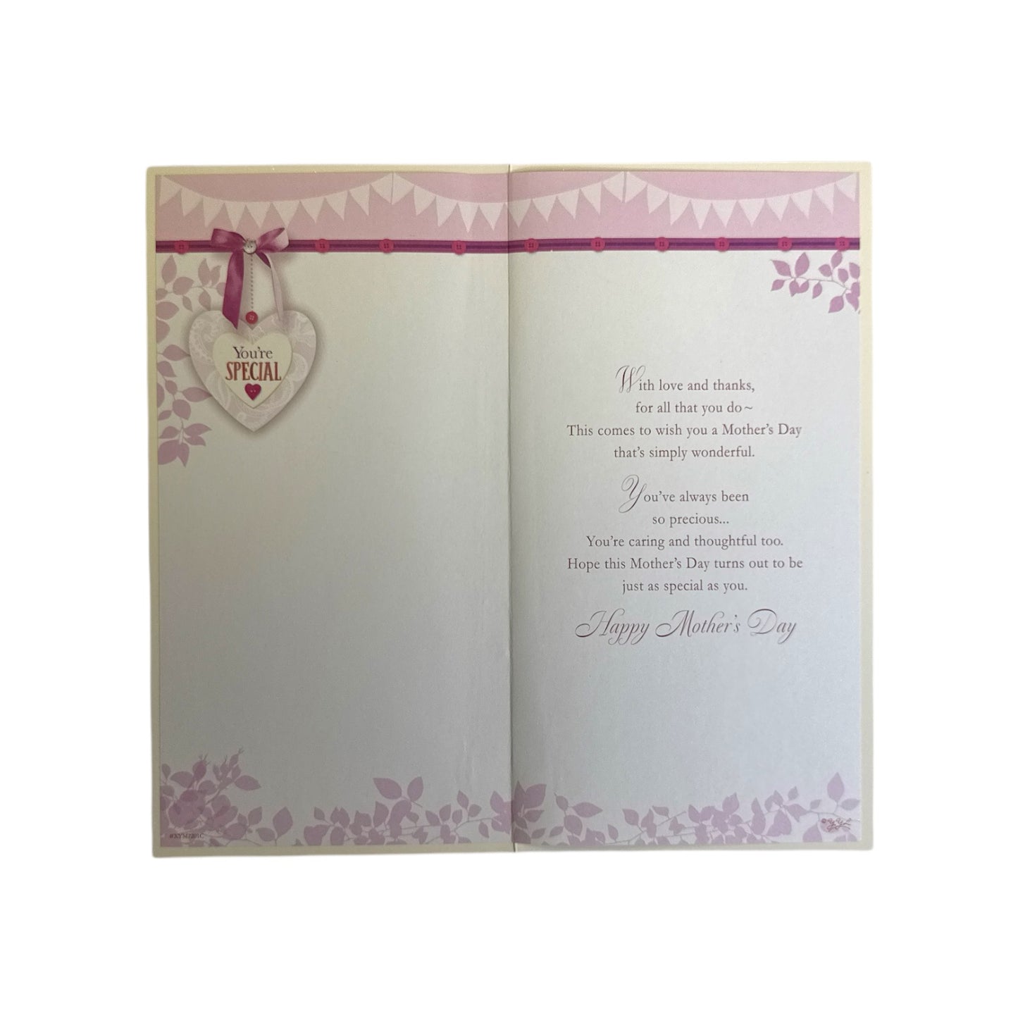 To Mam You're Special Glitter Finished Mother's Day Card