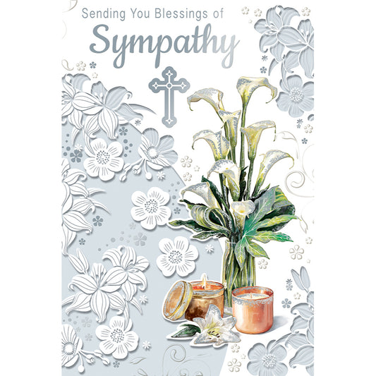 Sending You Blessings of Sympathy Religious Celebrity Style Greeting Card