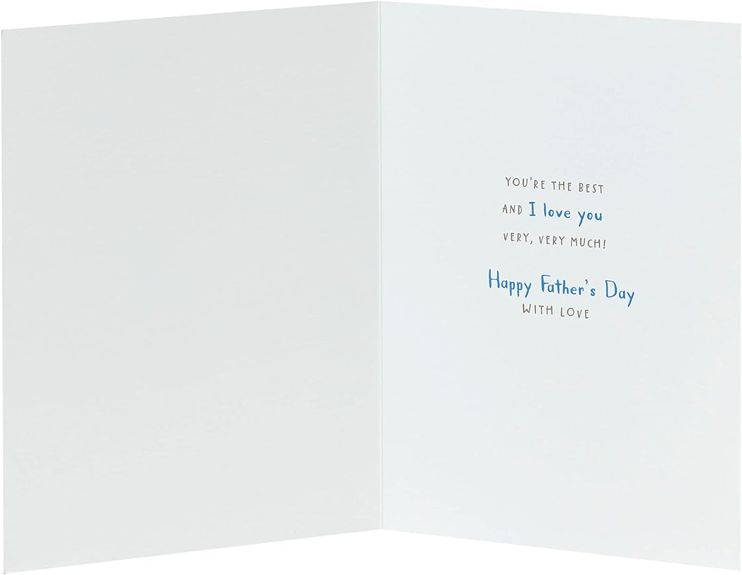 Blue Bear Design for Daddy From Son Father's Day Card