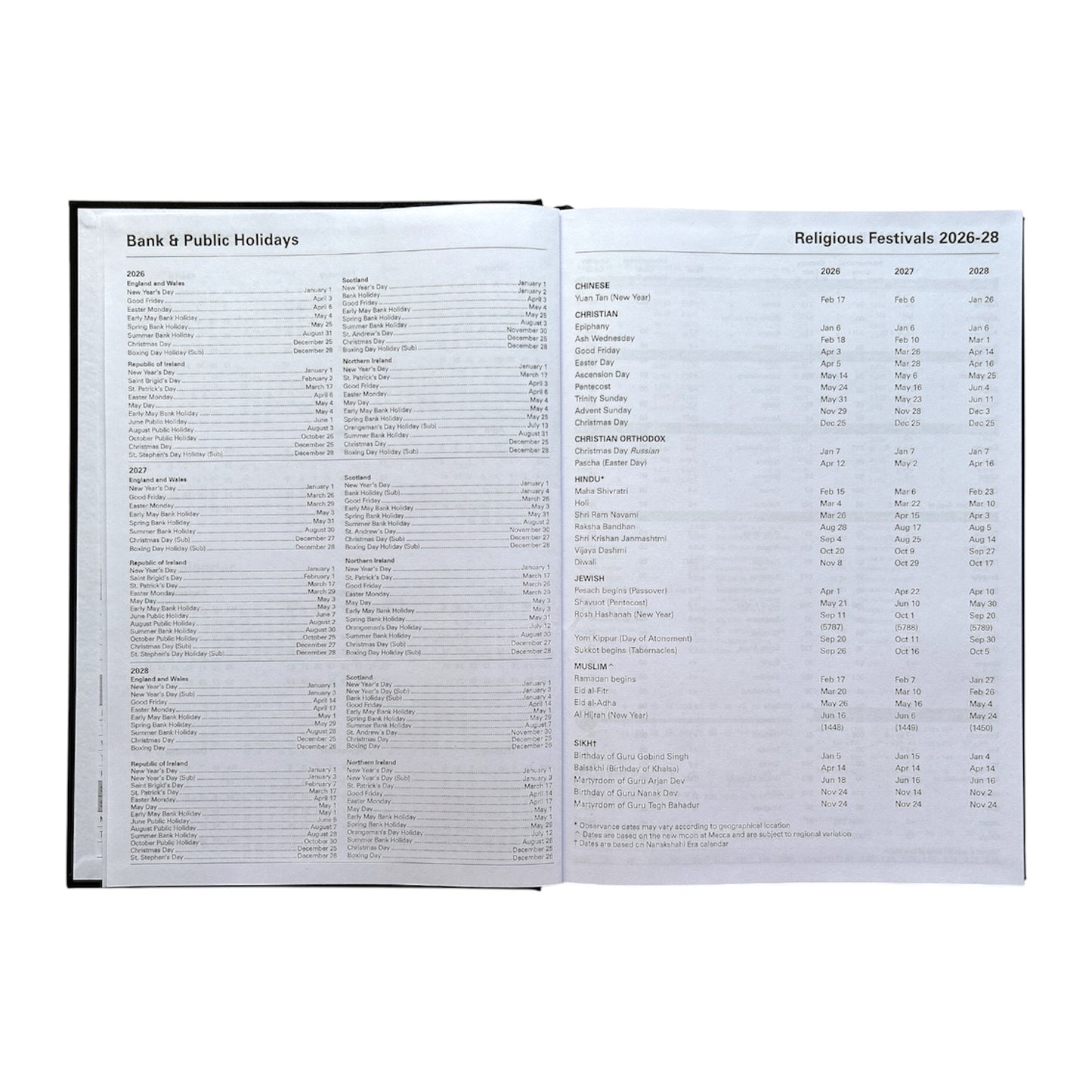 Janrax 2027 A4 Day Per Page Burgundy Desk Diary