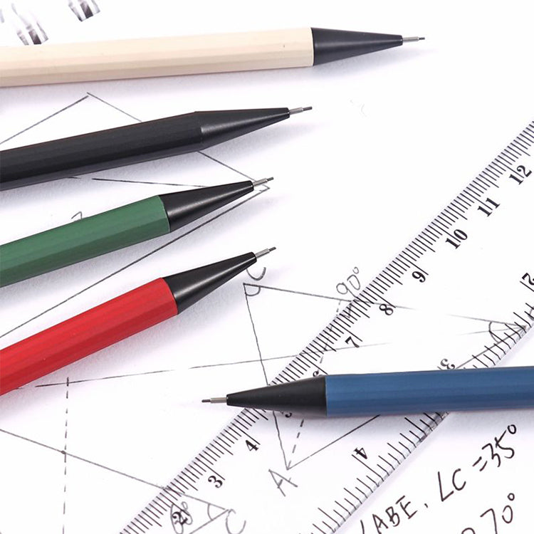 8 Sets of 0.5mm Metal Mechanical Pencil and HB Lead Refills – Balanced Grip, Smooth & Precise Writing, Random Colour