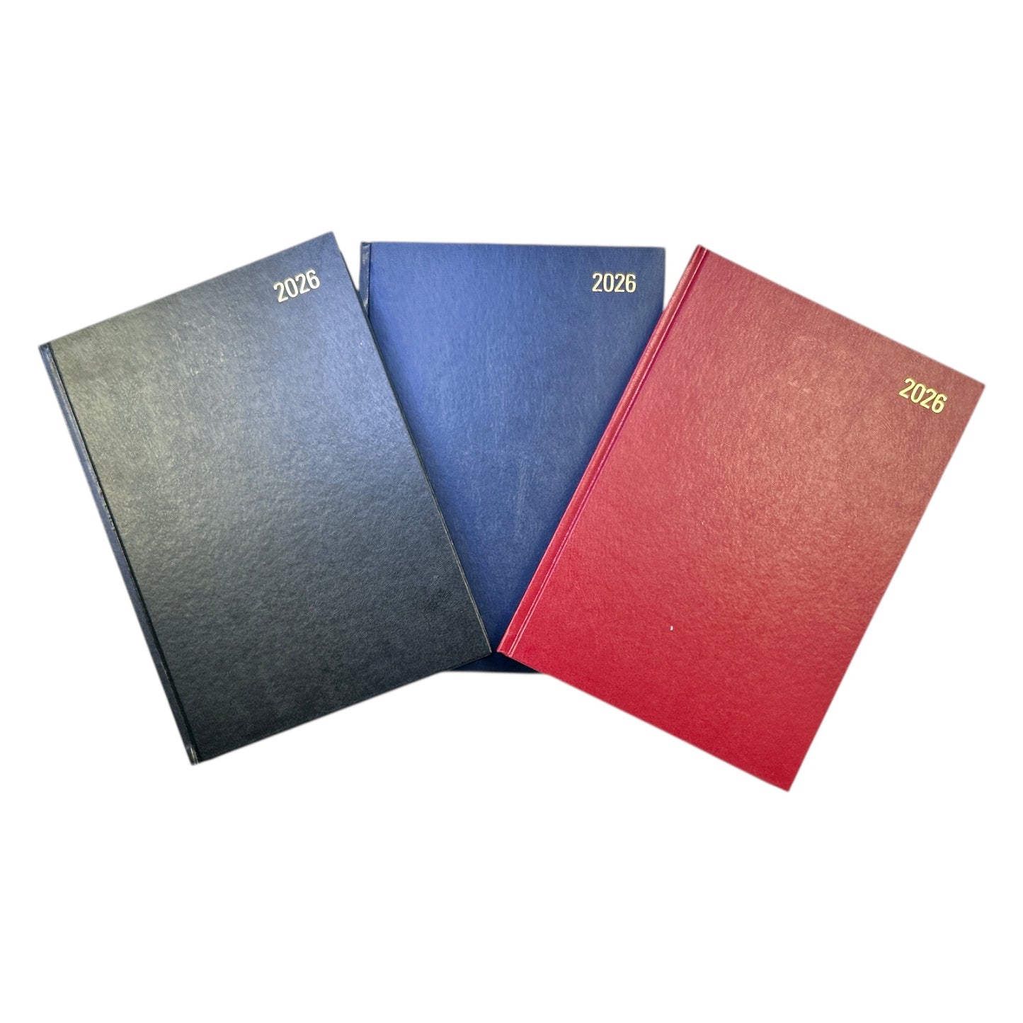 Janrax 2026 A4 2 Pages Per Day Black Desk Diary