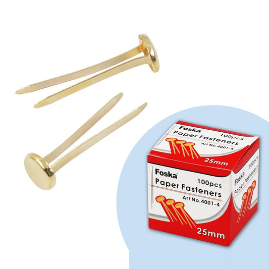 Pack of 1200 Paper Fasteners 19mm - Butterfly Clips