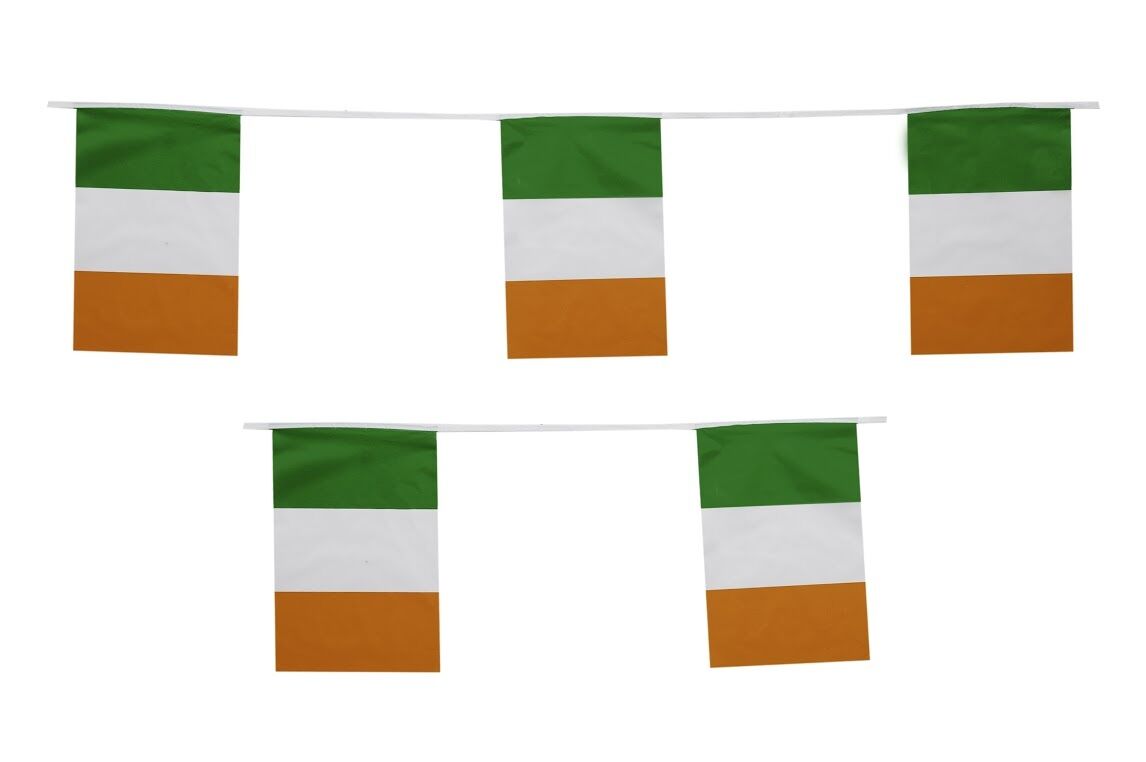 Ireland Rectangle Bunting 10m with 20 Flags