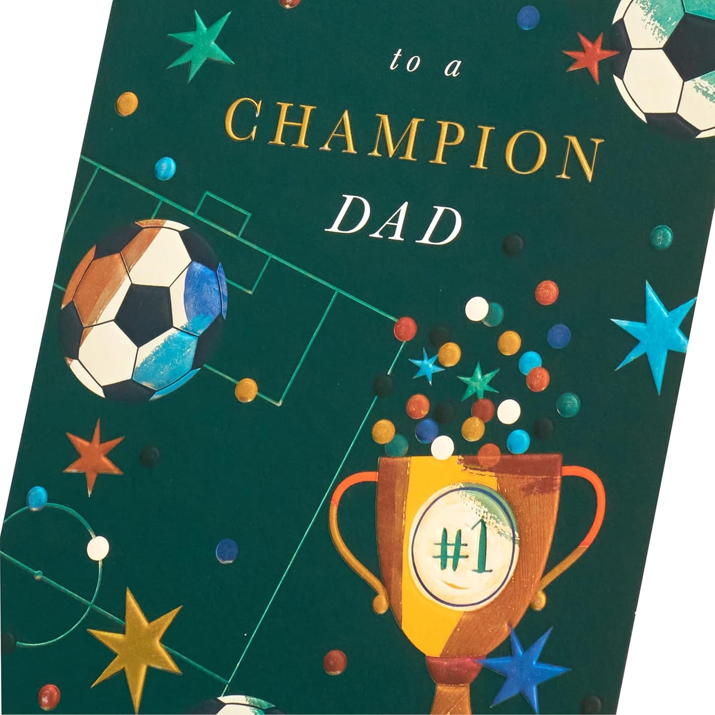 Football Design For Dad Father's Day Card