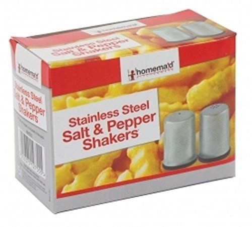 Kela 16921 Salt / Pepper Shaker Twin 2-Piece Set Stainless Steel