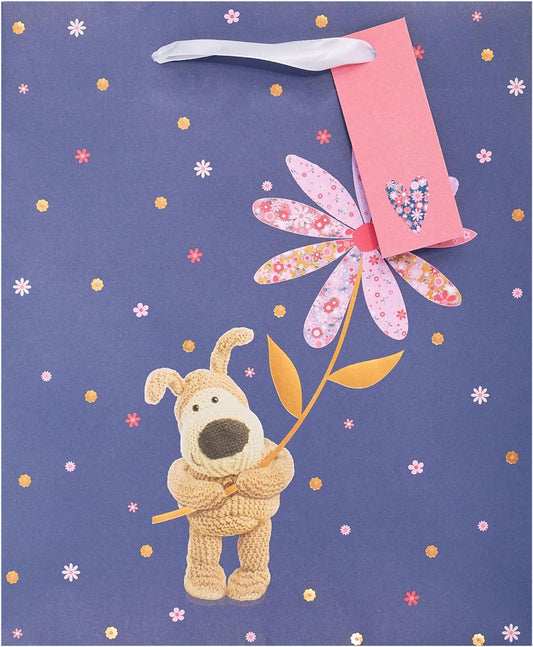 Boofle Presenting Flower Medium Gift Bag Birthday, Mother's Day Any Time