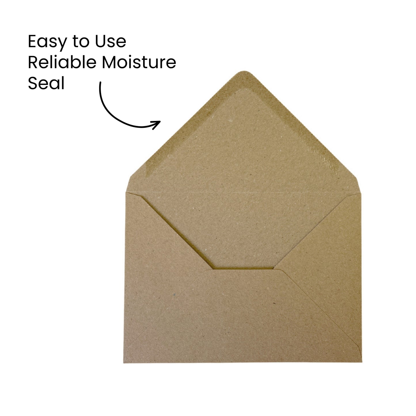Pack of 50 Eco Kraft Recycled 110gsm 114x162mm–C6 Gummed Envelopes