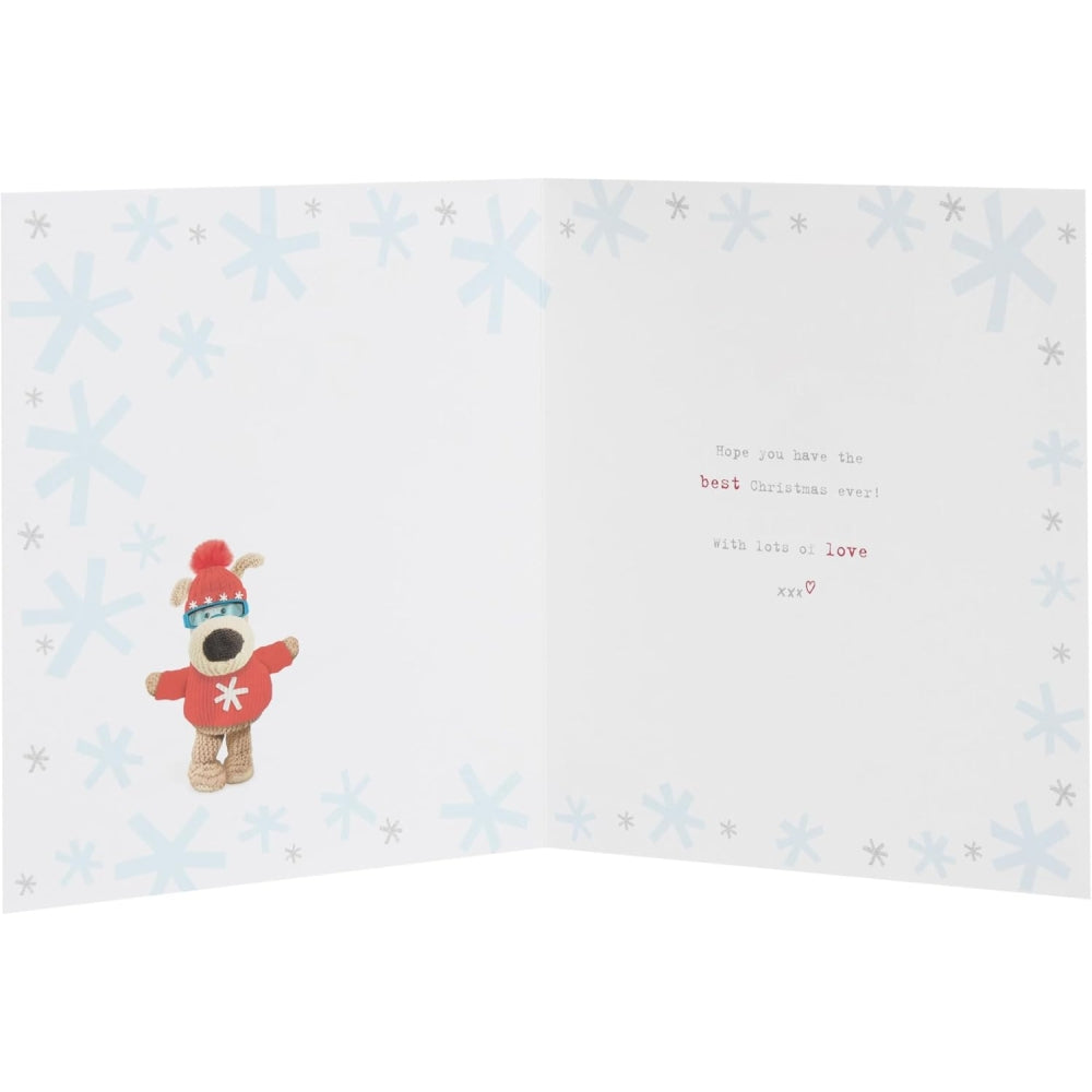 Boofle Skiing Son Christmas Card
