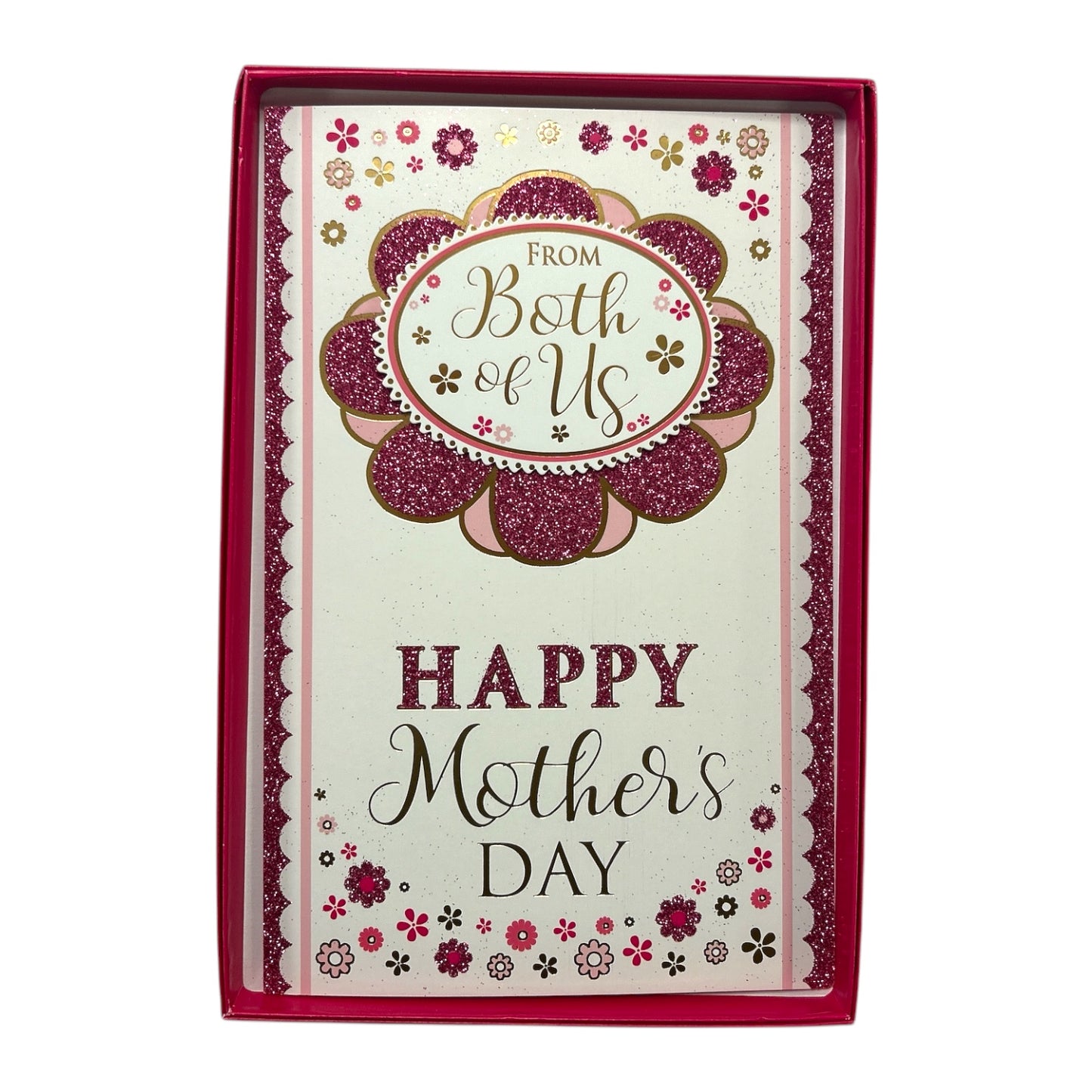 From Both Of Us Flower Head Design Mother's Day Boxed Card