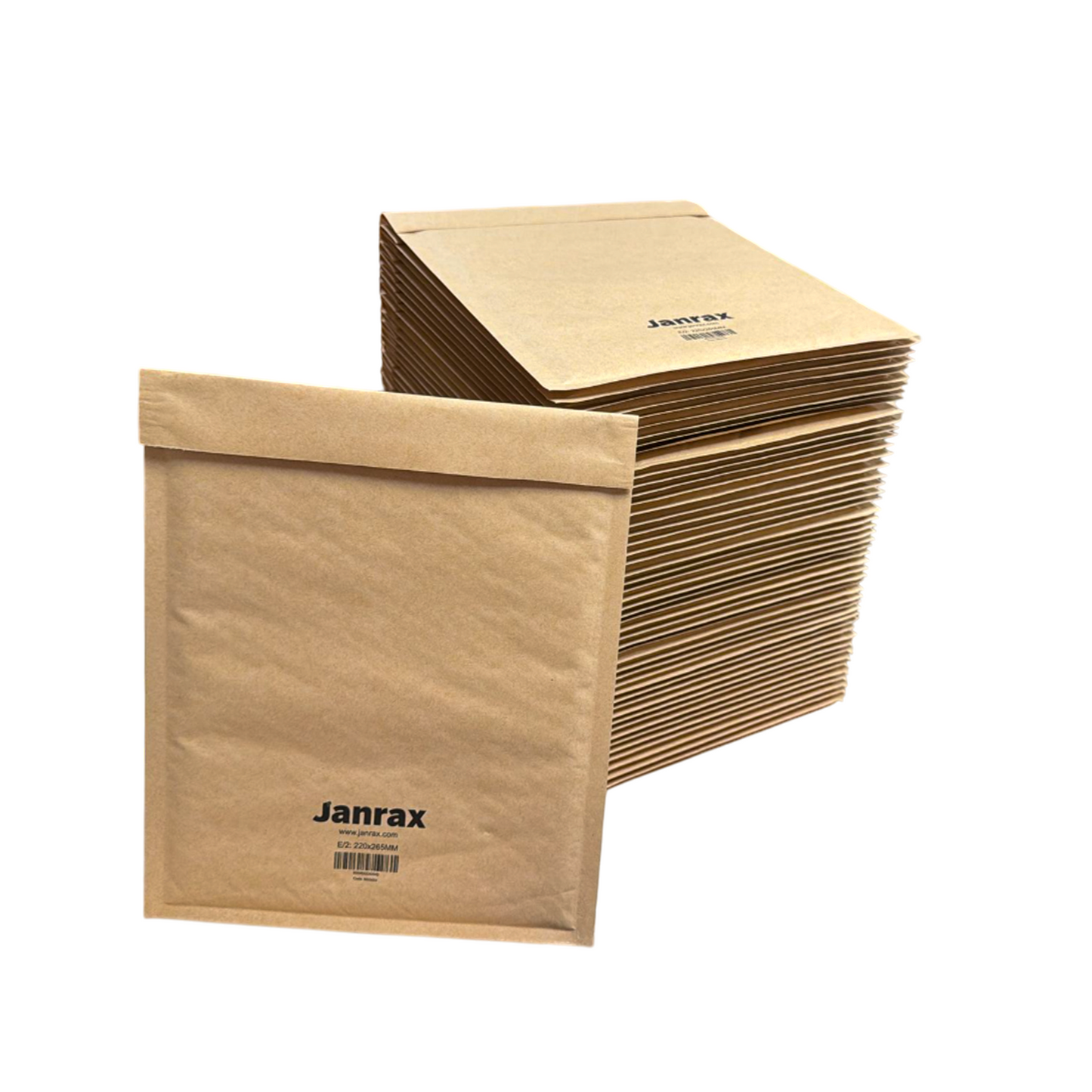 Bubble Lined Size 2/E Padded Brown Postal Envelope by Janrax