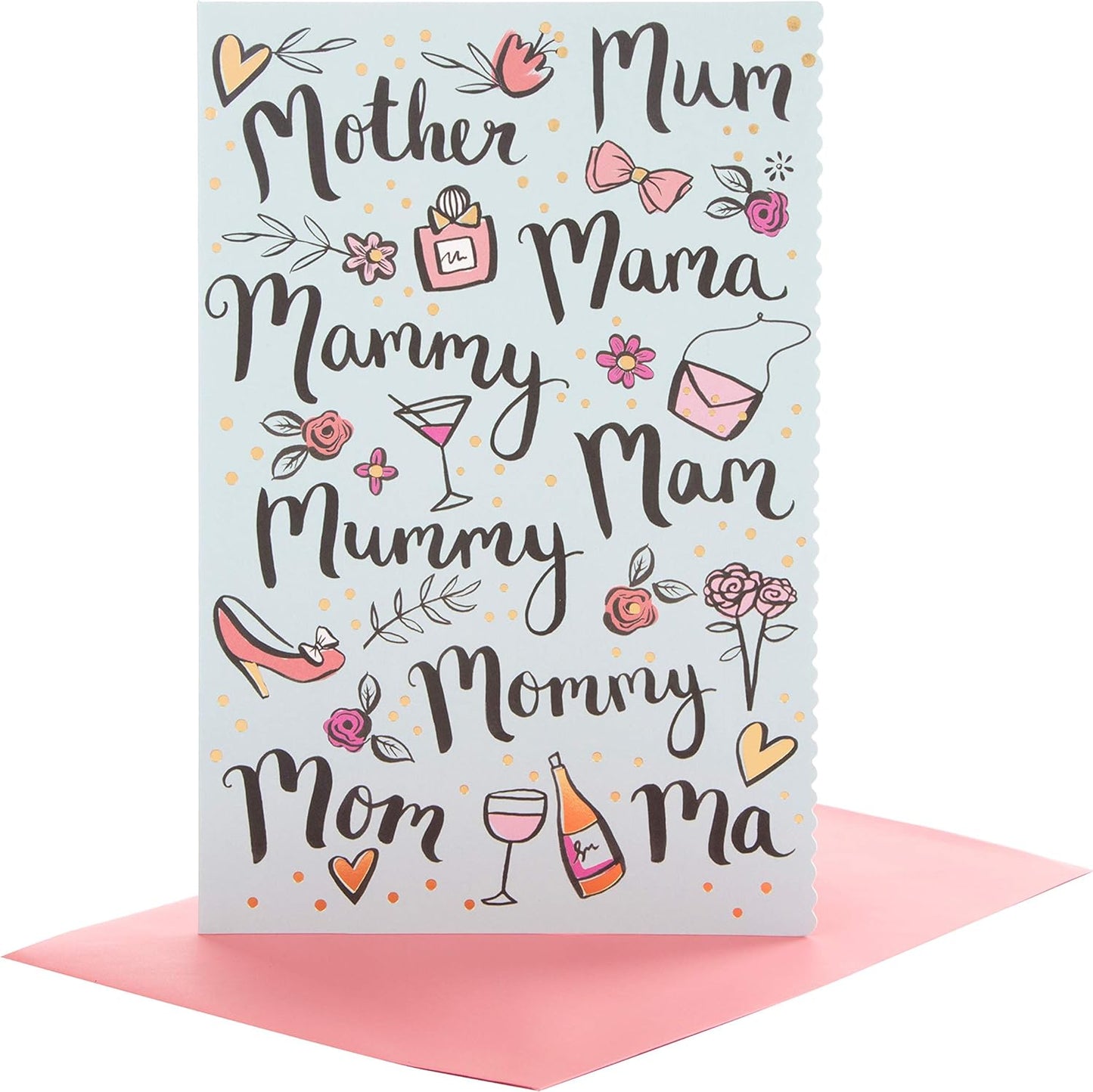 'Mum, Mother, Mama, Mammy, Mam, Mummy, Mommy, Mom, Ma' Mother's Day Card