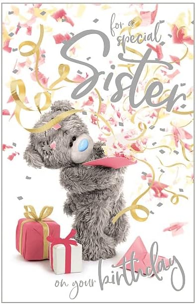 For A Special Sister Me to You 3D Holographic Birthday Card