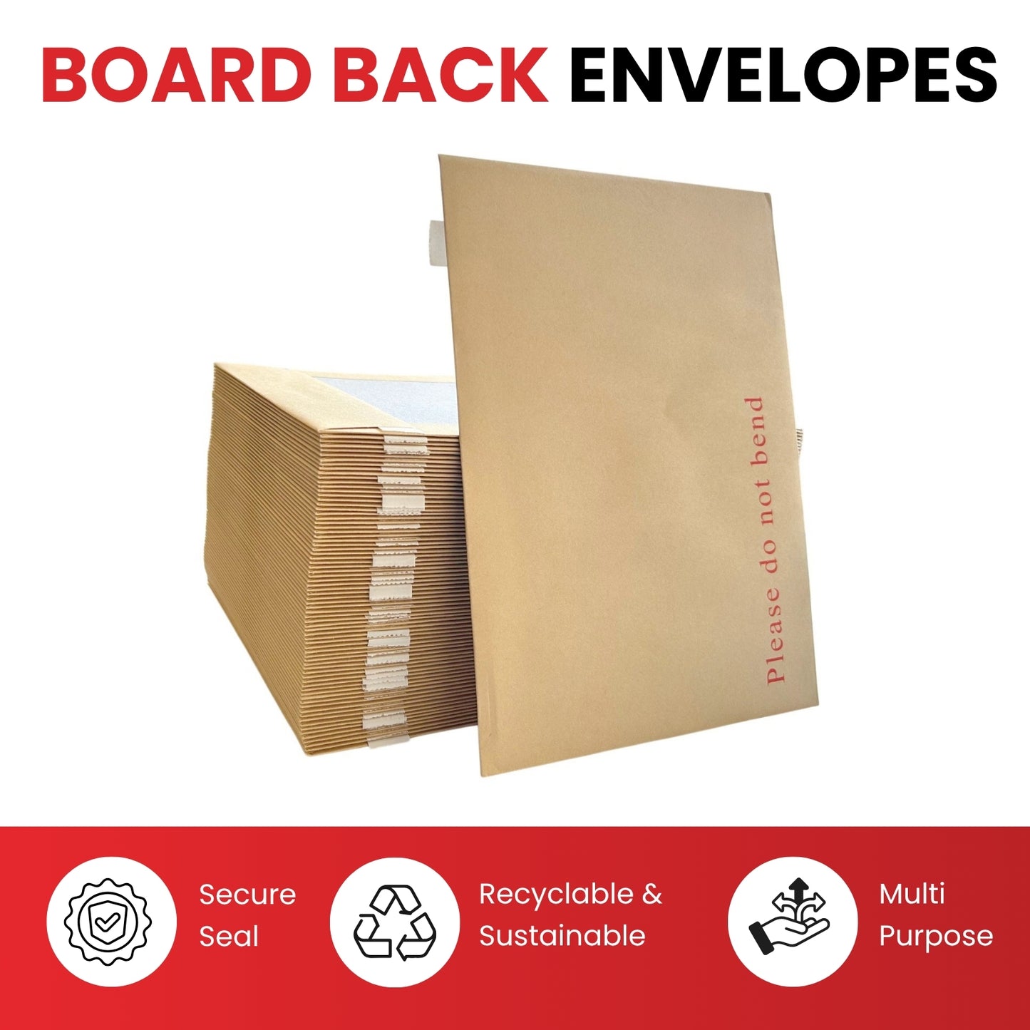 Box of 125 C4 Board Back Envelopes (324x229mm)
