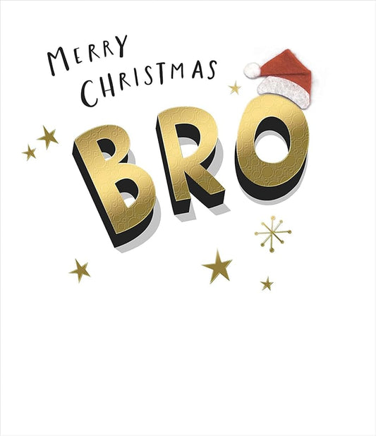 Stylish Design Special Bro Christmas Card